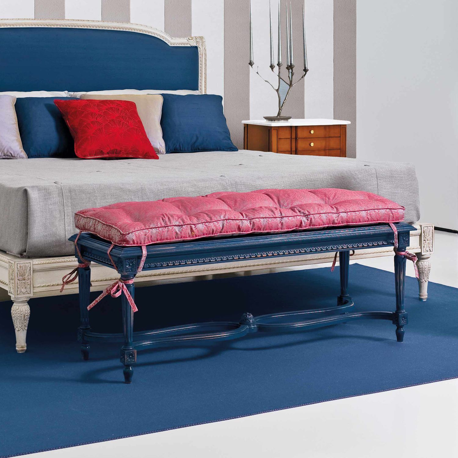 Louis Xvi Bench Beech Art 8388 Salda Arredamenti