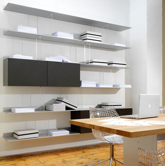Wall Mounted Shelf Contemporary Aluminum S7 By Dante Wall Mounted Shelf Contemporary Aluminum S7 By Dante Bonuccelli