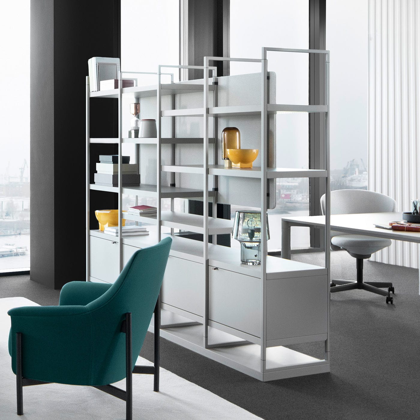 Wall Mounted Shelf PORTS Bene GmbH Modular Room Divider