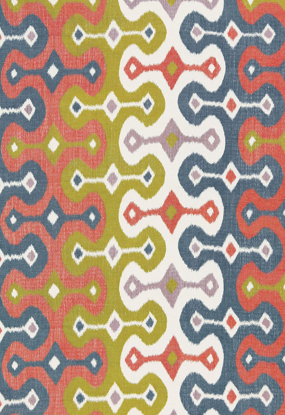 upholstery fabric patterned linen hand printed darya ikat
