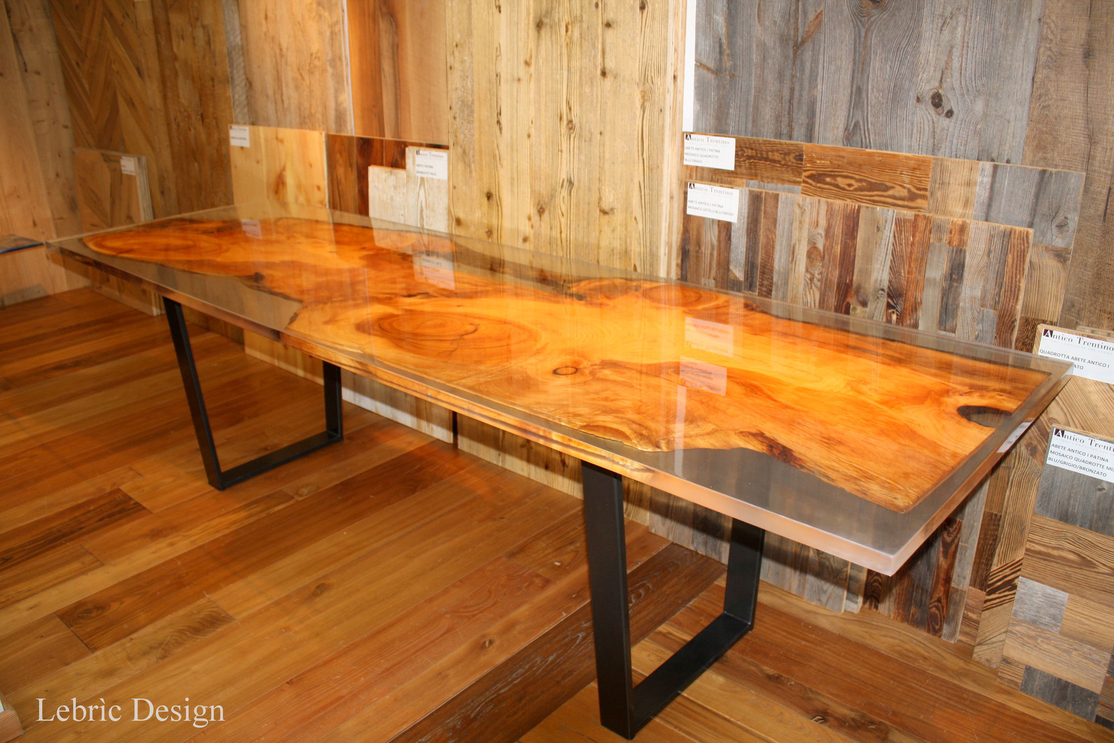 Contemporary Dining Table Oak Resin Rectangular Uniko Contemporary Dining Table Oak Resin Rectangular