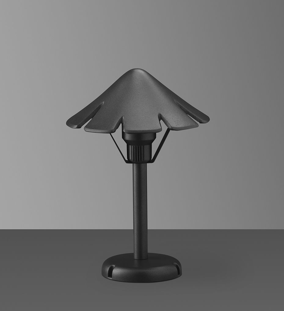 Garden Bollard Light Contemporary Aluminum Halogen Mushroom Garden Bollard Light Contemporary Aluminum Halogen