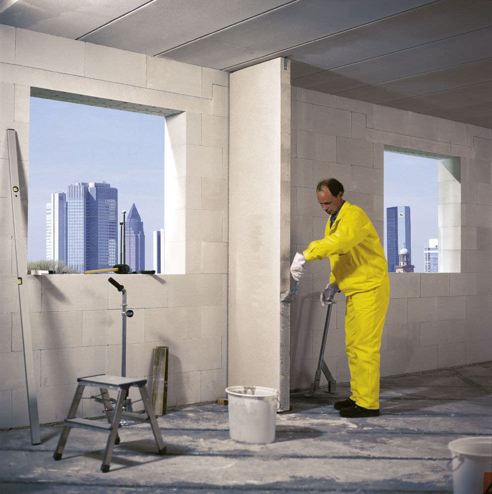 Lightweight Concrete Wall With Modular Panels Trennwandelement Lightweight Concrete Wall With Modular Panels