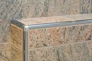 Stainless Steel Edge Trim For Tiles Rounded Schluter Stainless Steel Edge Trim For Tiles Rounded Schluter Rondec Systems