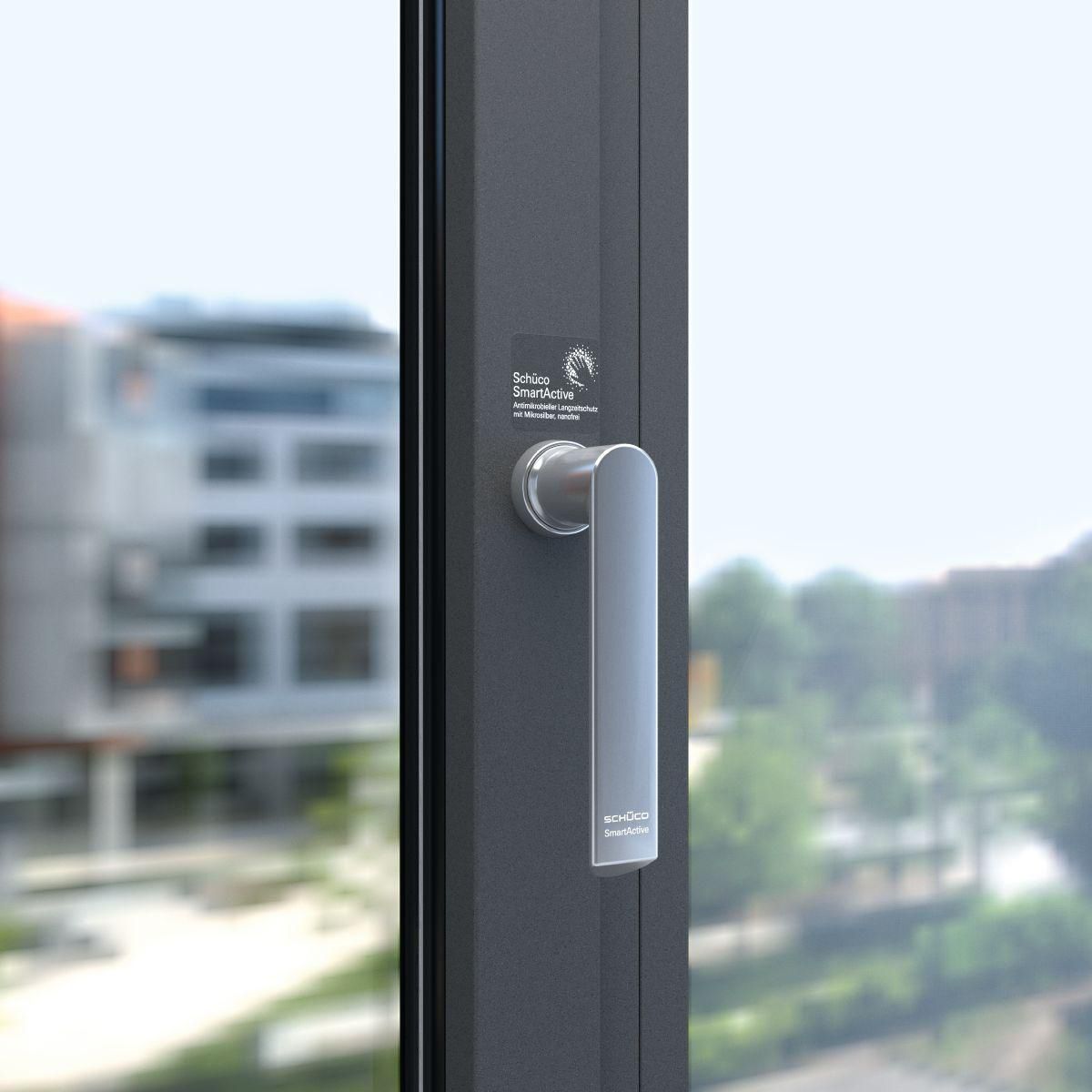 Door handle SMARTACTIVE Schüco window aluminum contemporary