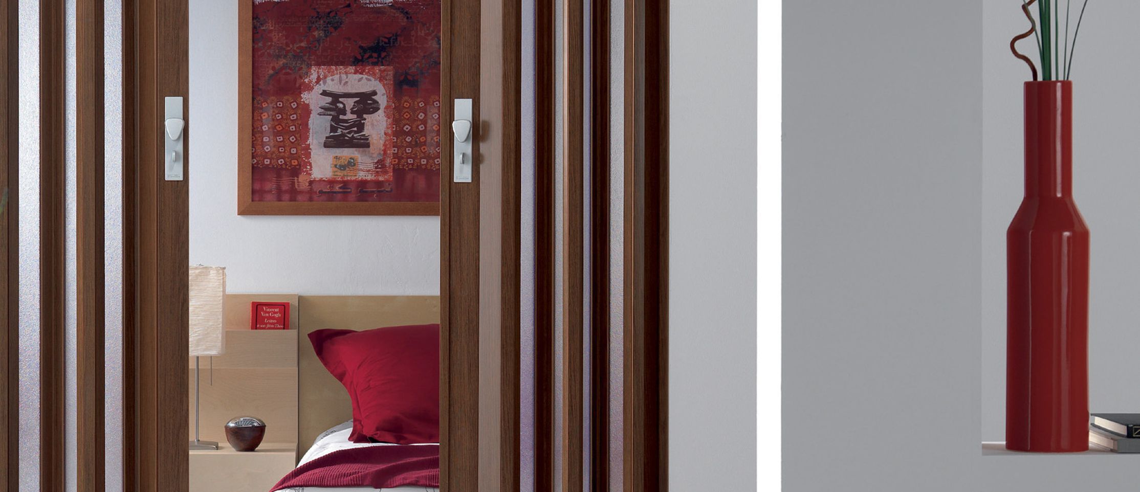 Indoor door / folding / wooden / semi-glazed - LARYA - GROSFILLEX ... Indoor door / folding / wooden / semi-glazed - LARYA - GROSFILLEX ...