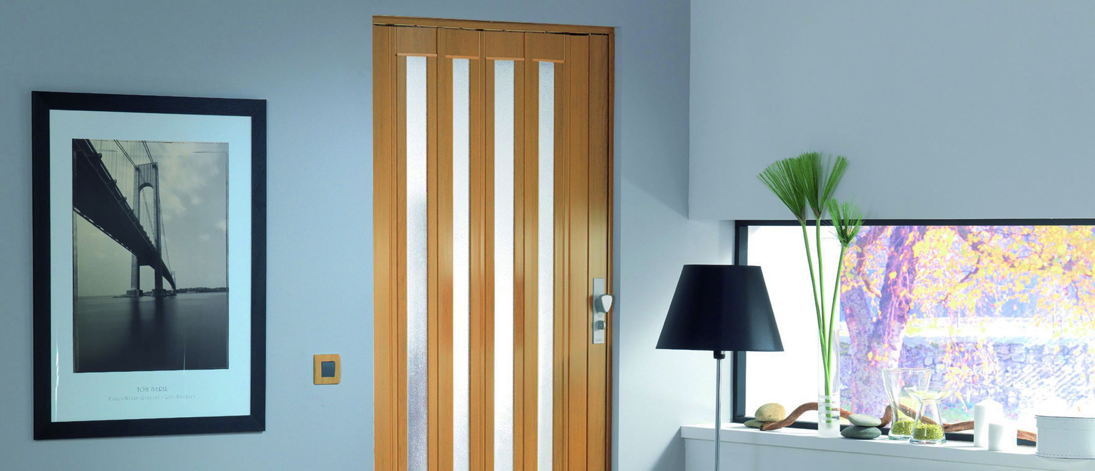 Indoor door / folding / wooden / semi-glazed - LARYA - GROSFILLEX ... Indoor door / folding / wooden / semi-glazed - LARYA - GROSFILLEX ...