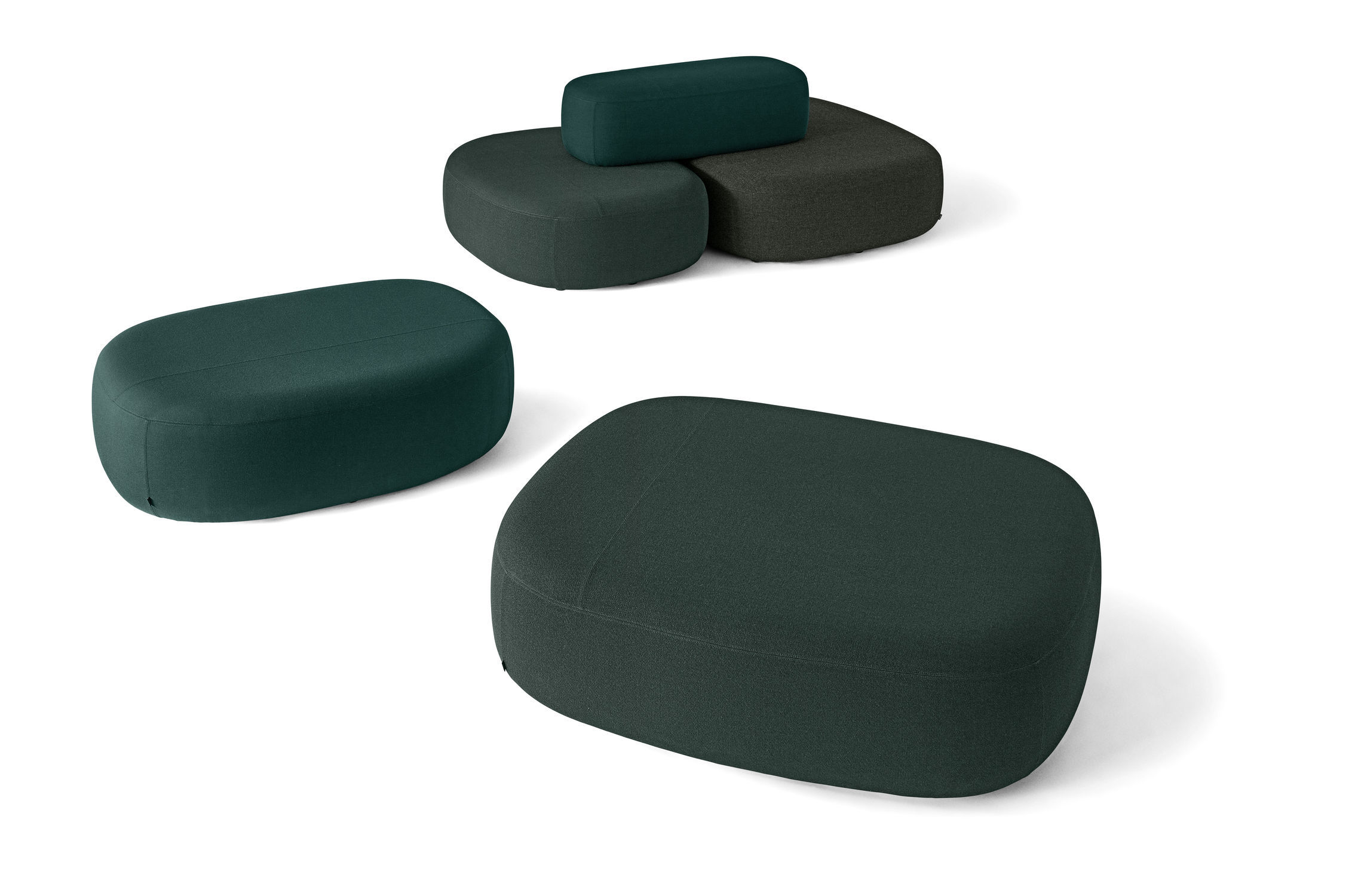 Modular sofa contemporary leather fabric  by Kilo Design