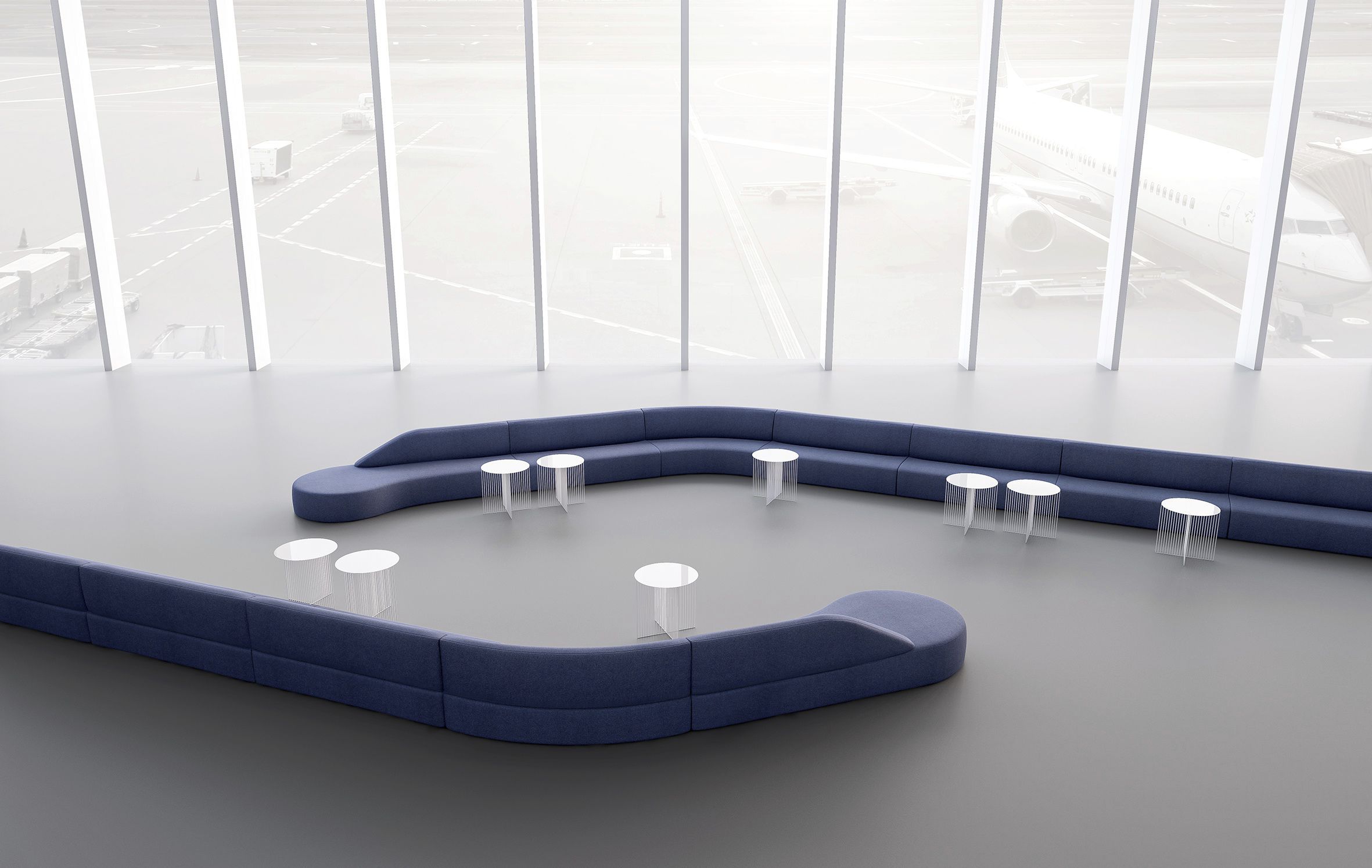 Modular sofa contemporary fabric leather GUEST by Antonio