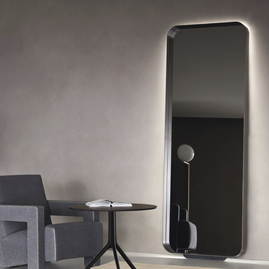 Wall Mounted Mirror Tape Sangiacomo Contemporary Rectangular