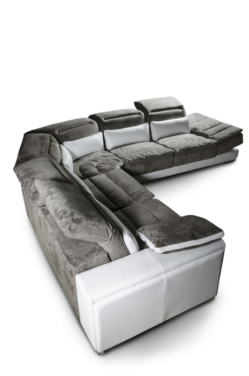 Corner Sofa Contemporary Leather Fabric Brooklyn Nieri Corner Sofa Contemporary Leather Fabric