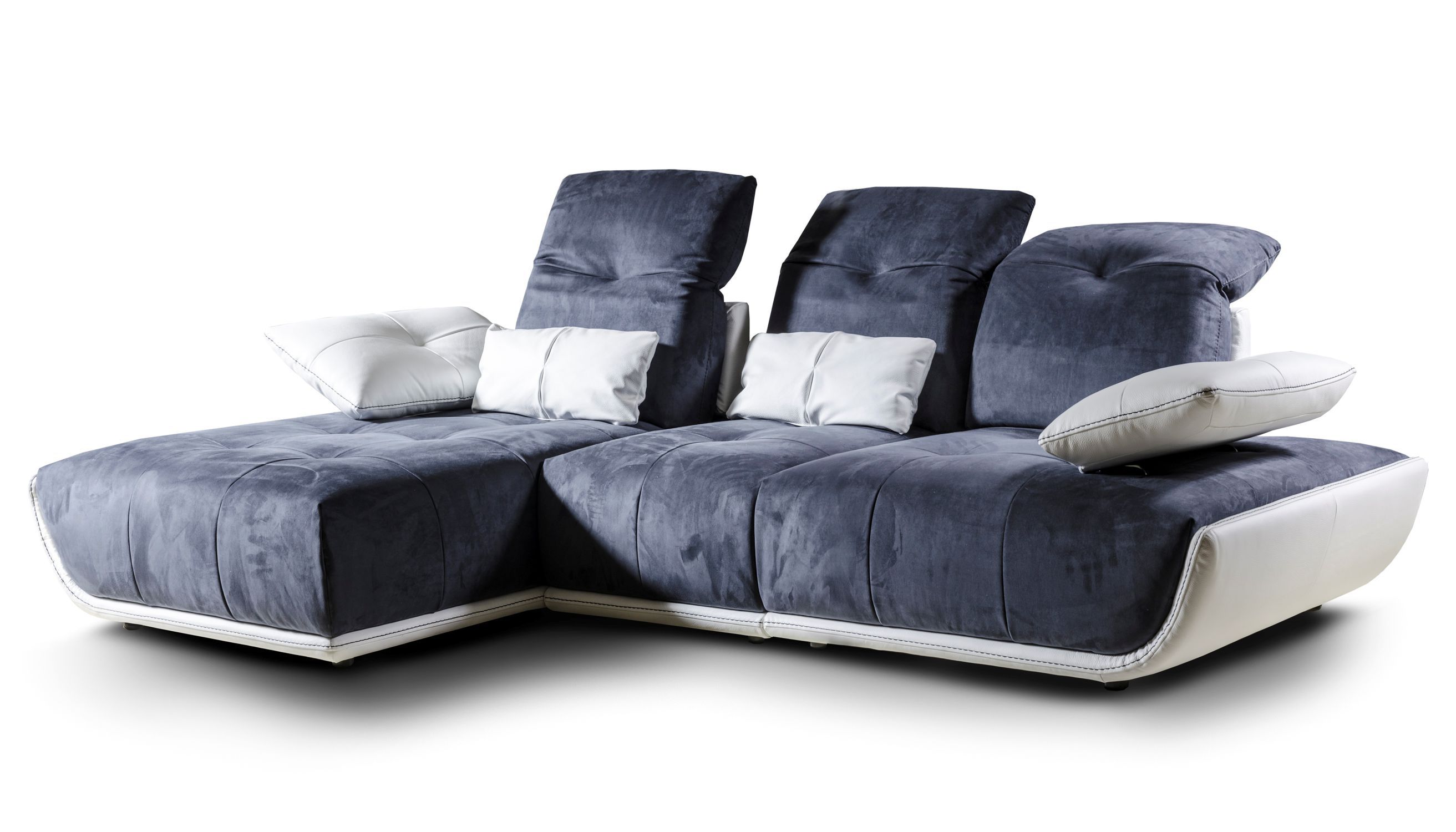Modular sofa contemporary leather fabric CASSANDRA Nieri