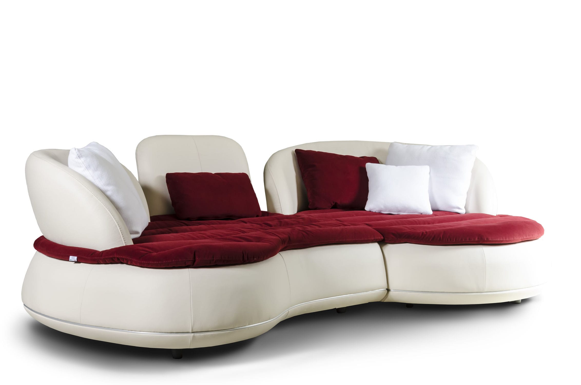Modular sofa contemporary leather fabric KOSMOS Nieri