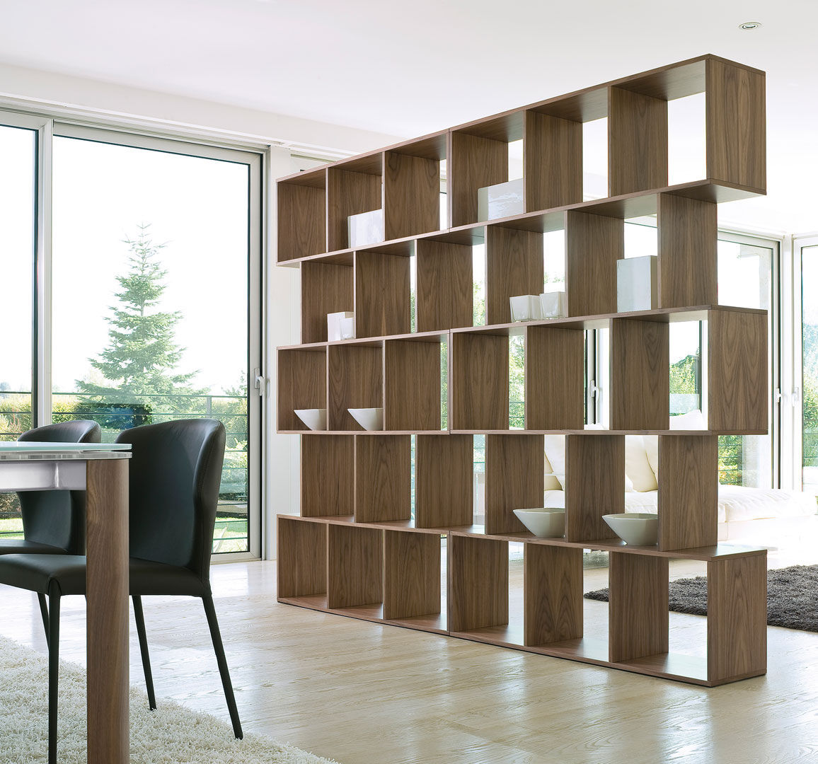 Modular Bookcase Contemporary Wooden Lacquered Wood Alberta Modular Bookcase Contemporary Wooden Lacquered Wood