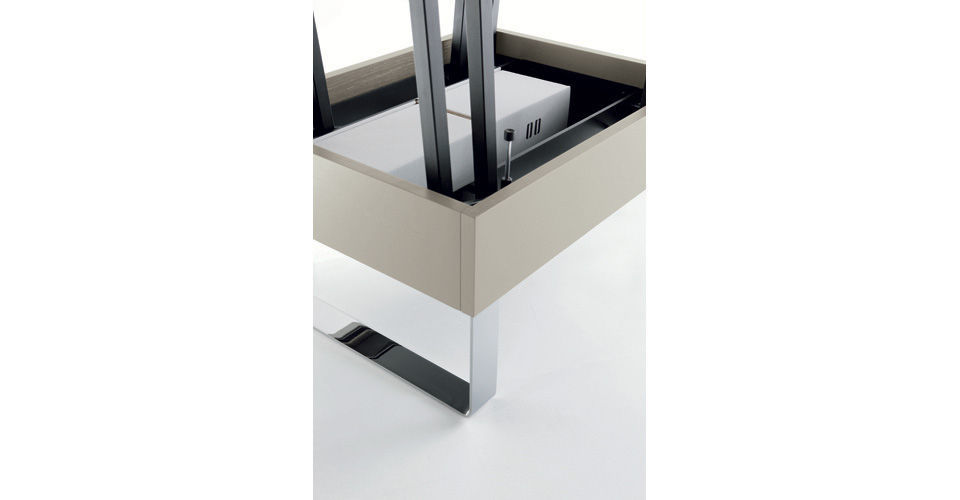 Contemporary Table Wooden Square Transformable Piccolo Contemporary Table Wooden Square Transformable