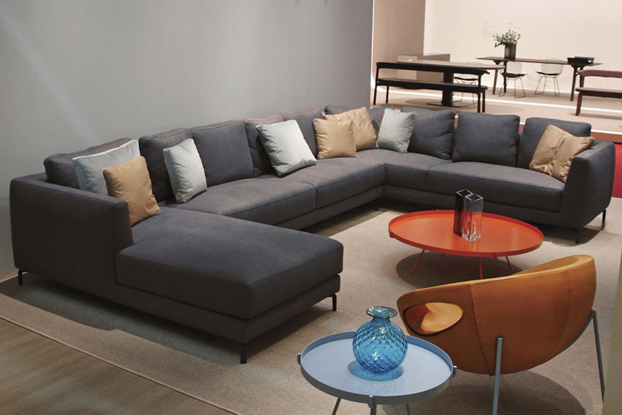 Modular Sofa Contemporary Fabric Leather Nolita By Francesco Modular Sofa Contemporary Fabric Leather