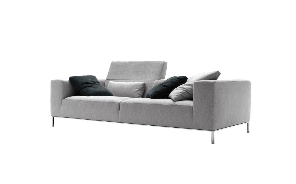 Contemporary Sofa Polyurethane 4 Seater Blue Martin By Contemporary Sofa Polyurethane 4 Seater Blue