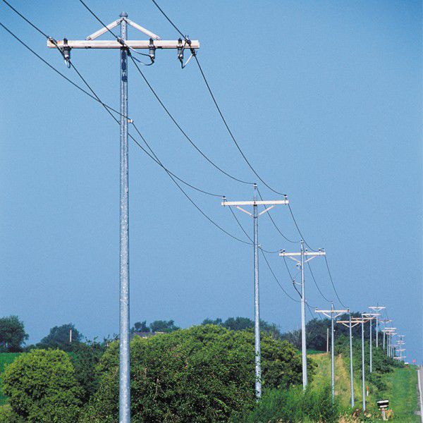 Electrical Pole Bt Mt Valmont France