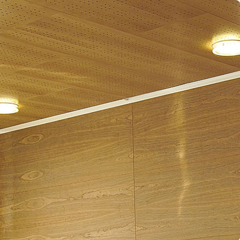 Wooden Suspended Ceiling Panel Acoustic Flame Retardant