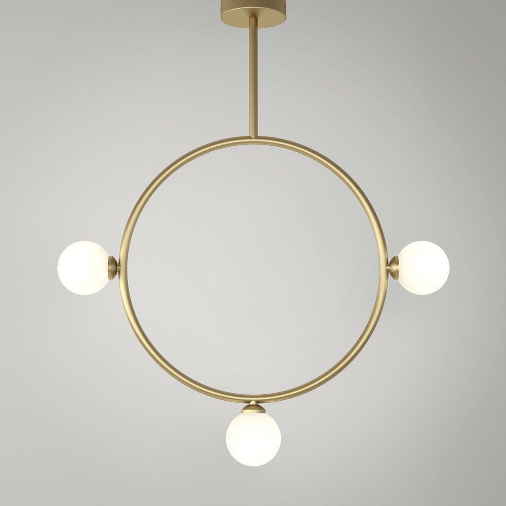 Pendant Lamp Contemporary Brushed Brass Glass Circle Pendant Lamp Contemporary Brushed Brass Glass Circle