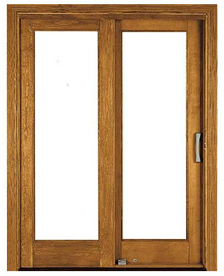 Sliding Wood Patio Doors sliding patio door / wooden / double-glazed - architect series Sliding Wood Patio Doors sliding patio door / wooden / double-glazed - architect series