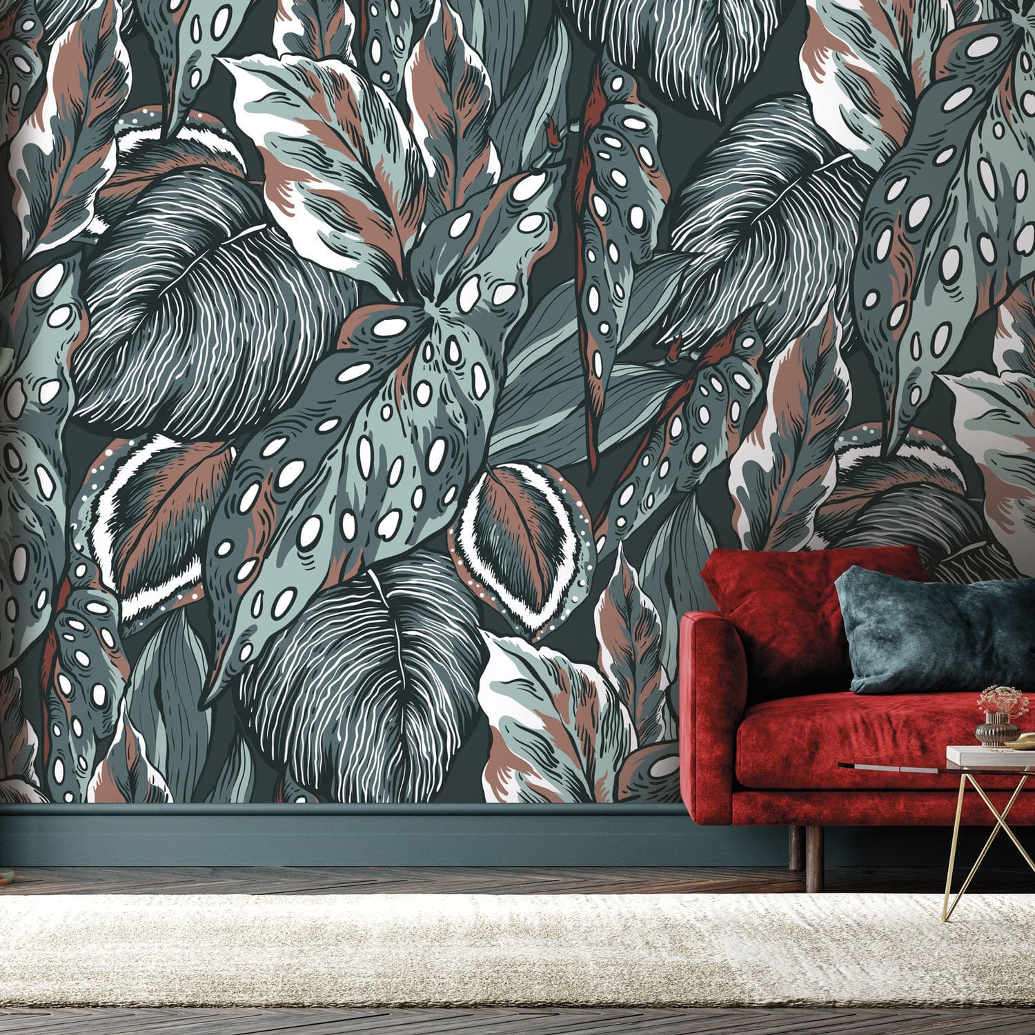 Contemporary wallpaper PAANI LGD01 décor mural sur mesure floral