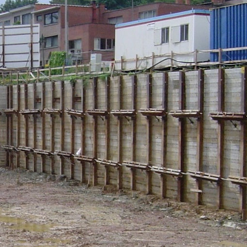 Metal Sheeting For Walls soldier-pile sheet pile / wooden / metal - berliner wall - franki Metal Sheeting For Walls soldier-pile sheet pile / wooden / metal - berliner wall - franki