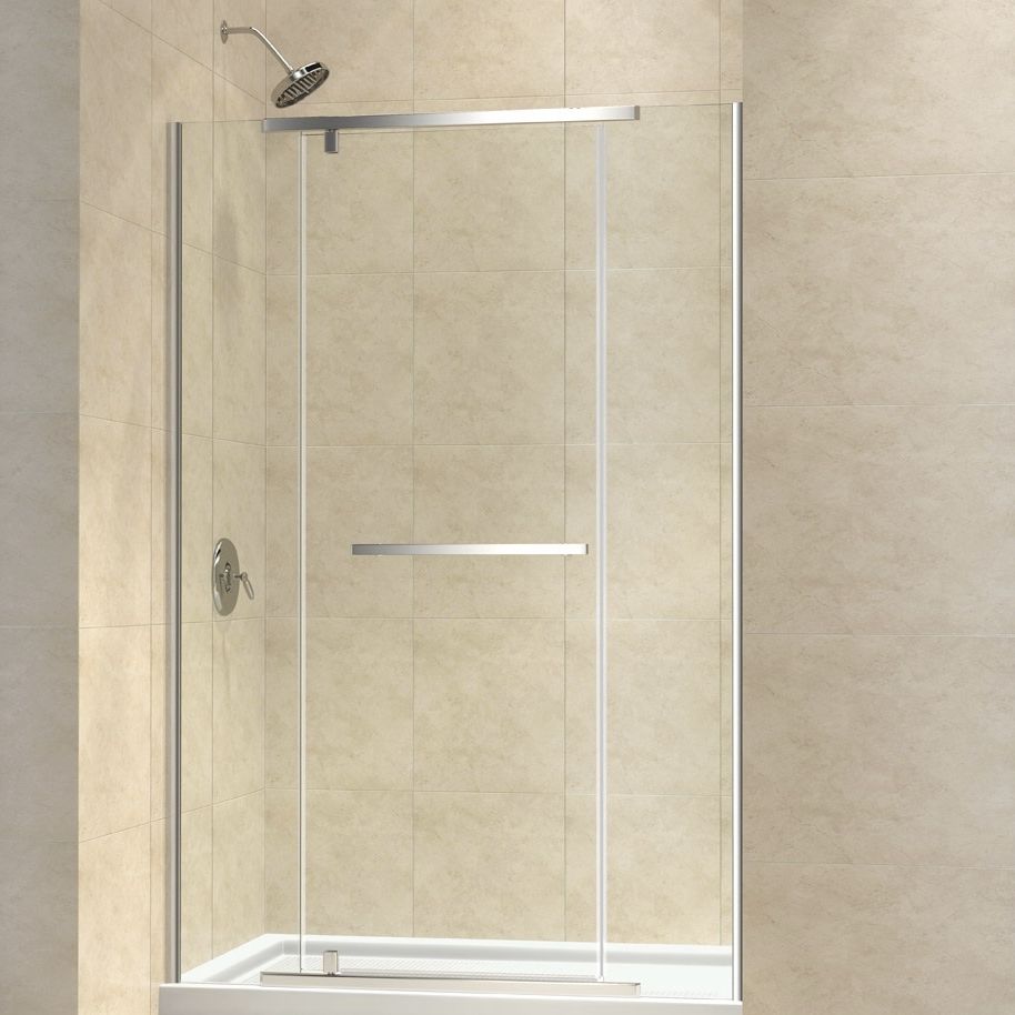 Tempered Glass Shower For Alcoves With Pivot Door Kit Vitreo Tempered Glass Shower For Alcoves With Pivot Door Kit Vitreo X