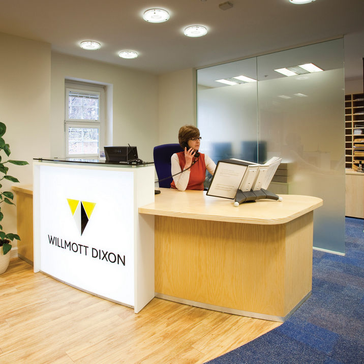 Laminate Reception Desk Illuminated Lc Compact Clarke Rendall Laminate Reception Desk Illuminated Lc Compact