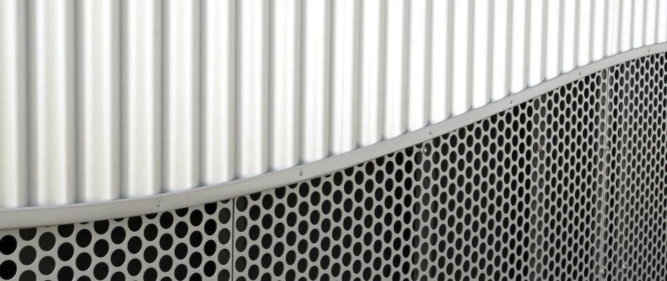 sheet metal cladding corrugated panel 1 2 7 8 pac clad white sheet metal panels