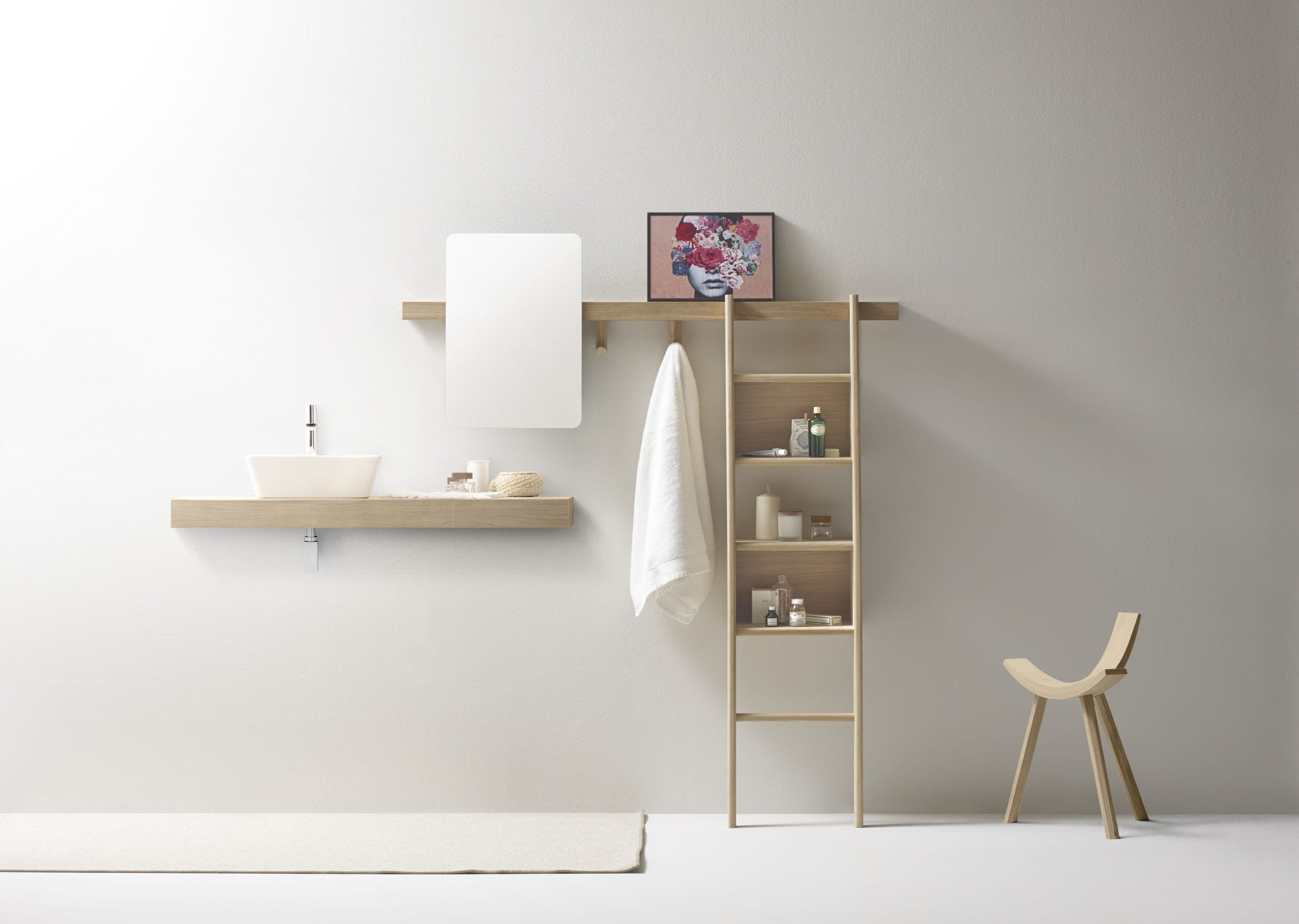 Design Contemporary Shelving wall mounted shelving system contemporary solid wood residential zutik by jean louis