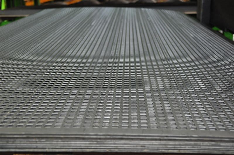perforated sheet metal steel facade with square perforations square sheet metal