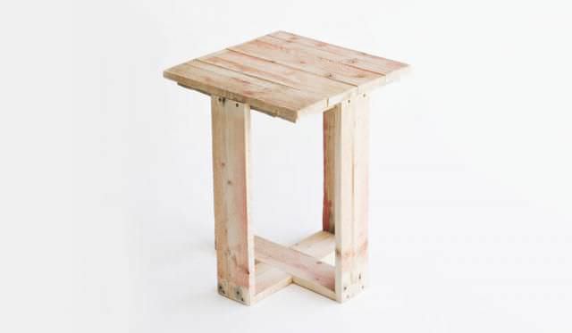 Contemporary Stool Wooden In Reclaimed Material Contemporary Stool Wooden In Reclaimed Material