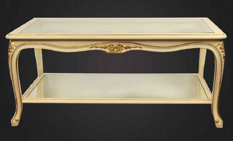 Louis Xv Style Coffee Table Gl Wooden Rectangular Celia Louis Xv Style Coffee Table Gl Wooden Rectangular