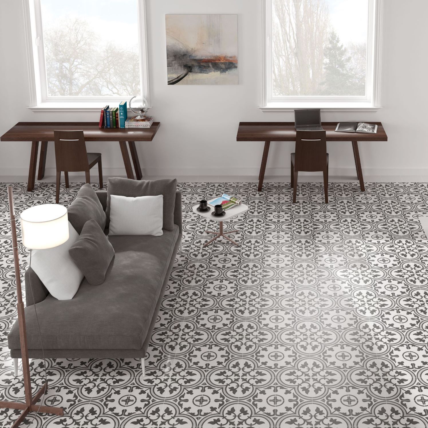 Indoor Tile Floor Porcelain Stoneware Art Deco Pattern Arte Indoor Tile Floor Porcelain Stoneware Art Deco Pattern Arte