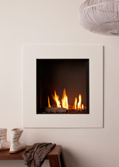 Wood Burning Fireplace Contemporary Closed Hearth Built In