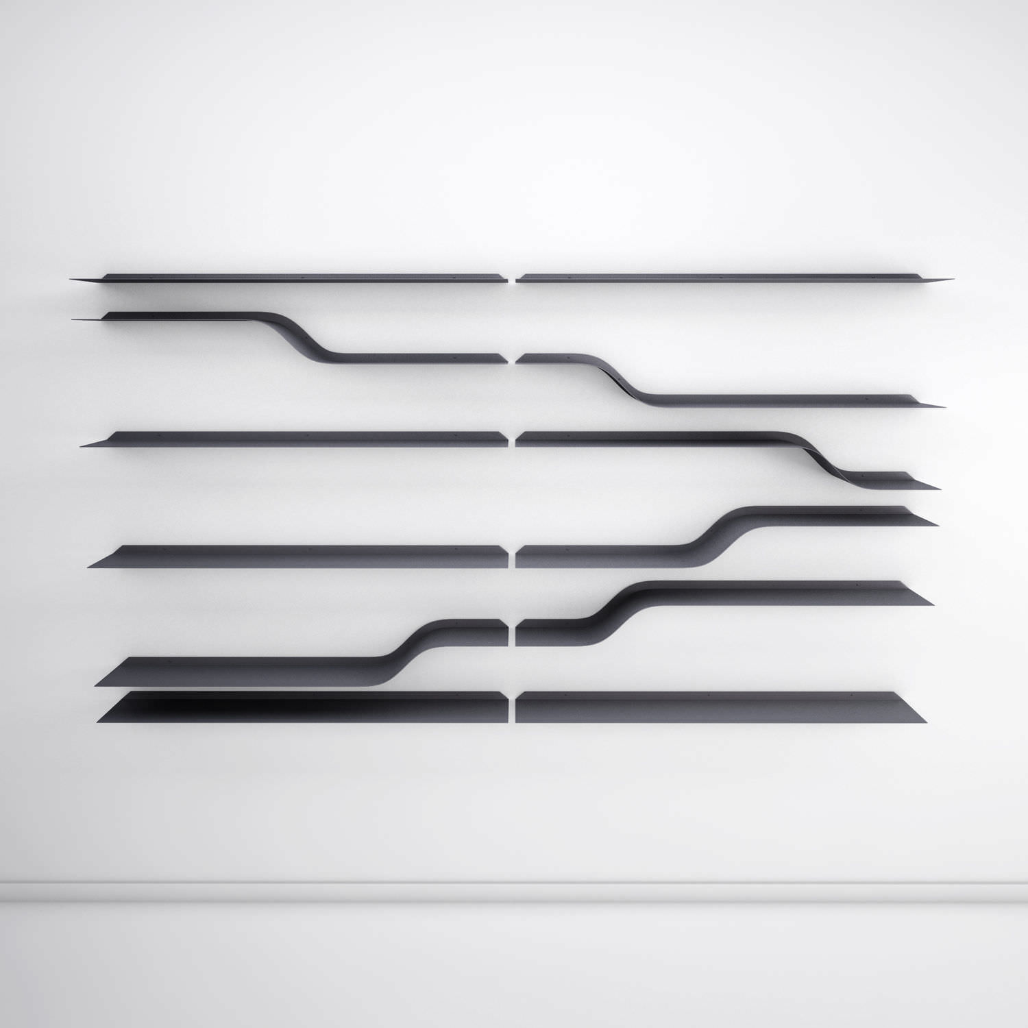 wall mounted shelf original design metal stairs by julien vidame vidame creation