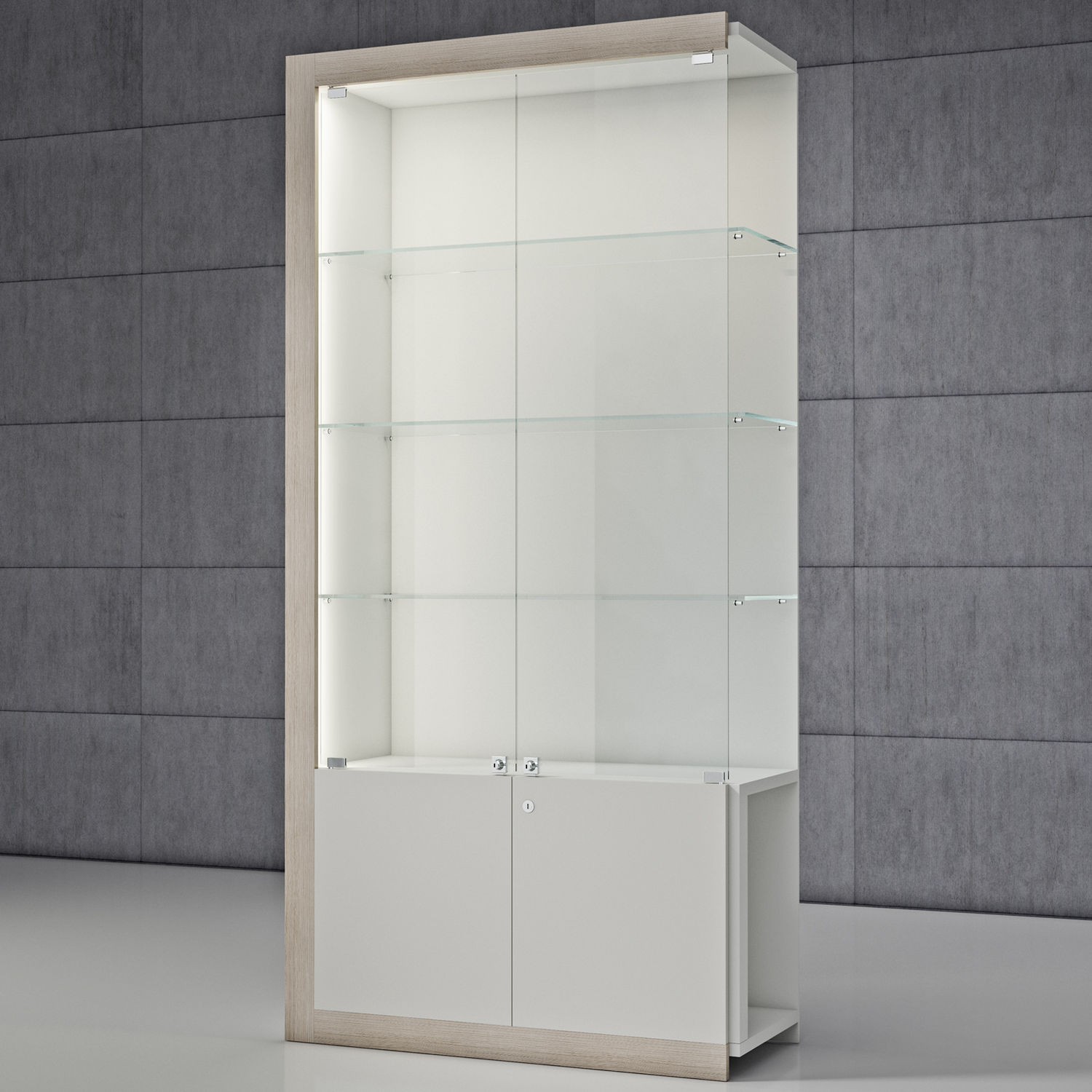 Contemporary Display Case Qf Ca Italvetrine Tempered Glass