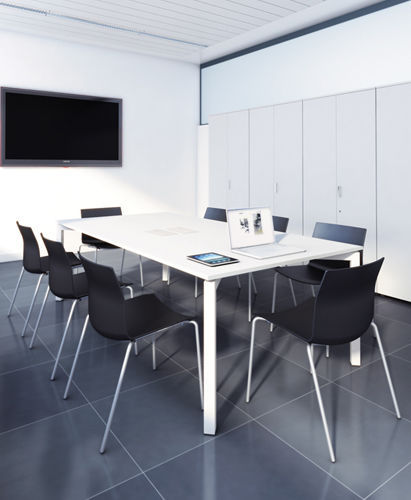 Contemporary Boardroom Table Metal Rectangular Modular Clic Contemporary Boardroom Table Metal Rectangular Modular Clic