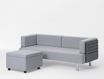 Sofa Bed Contemporary Fabric 2 Person Plus Pouf By Getama Sofa Bed Contemporary Fabric 2 Person Plus Pouf By Getama