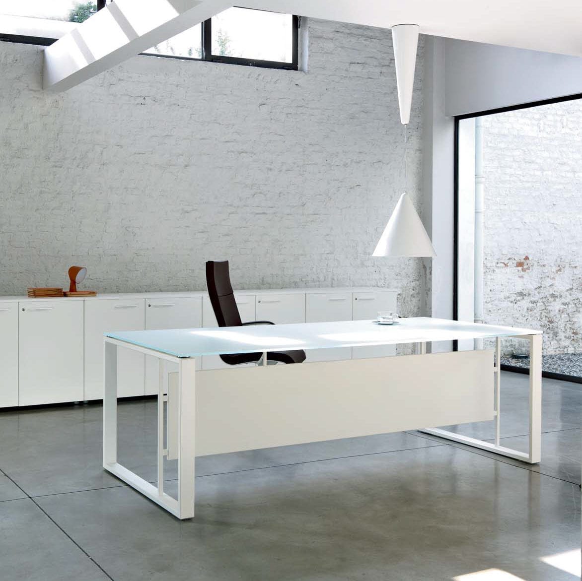 Executive Desk Wooden Metal Glass Velvet Frezza S Executive Desk Wooden Metal Glass Velvet