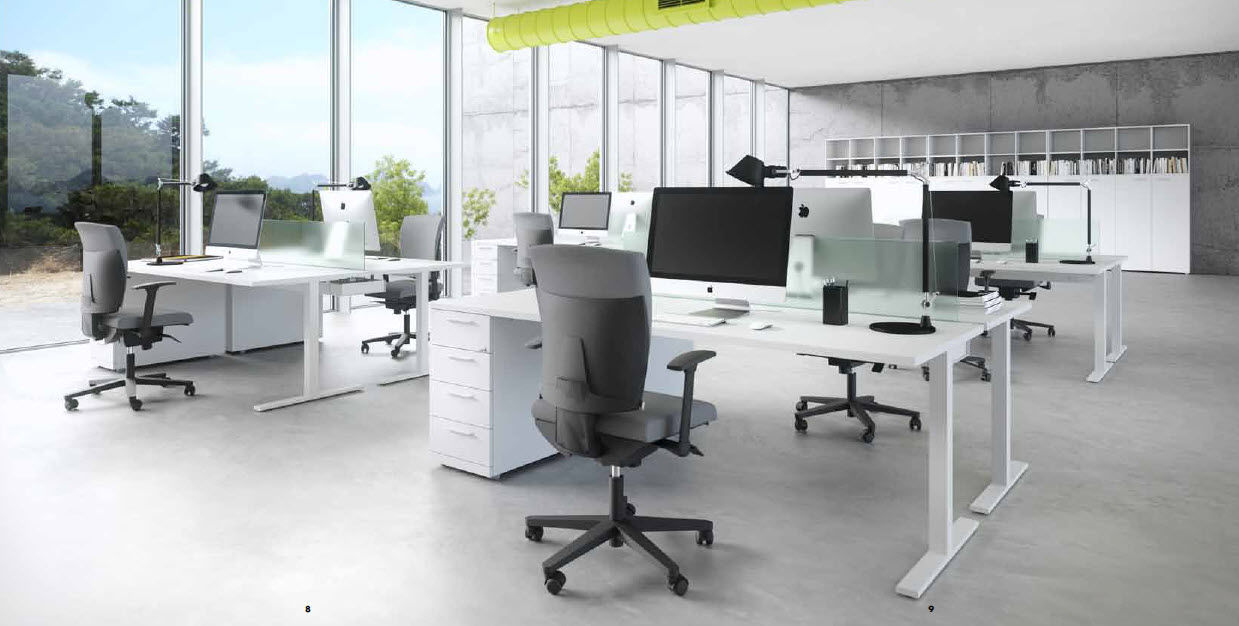 Workstation Desk Melamine Contemporary Commercial Pop Tee Workstation Desk Melamine Contemporary Commercial