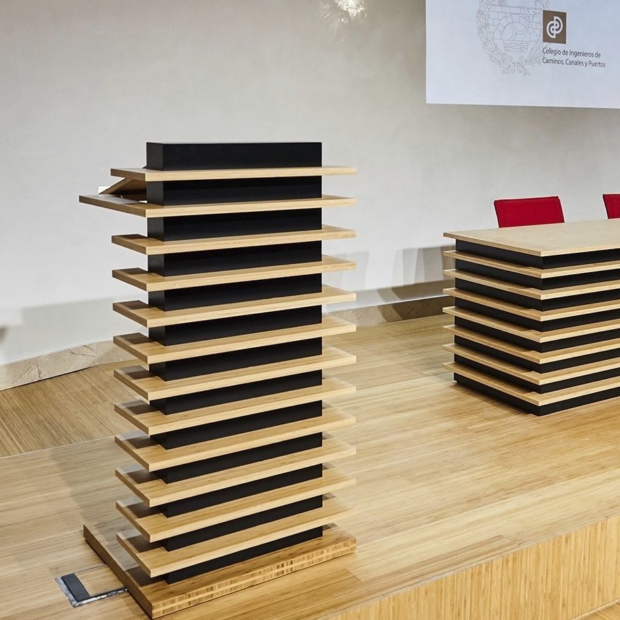 Conference Lectern Grupo GUBIA Stand Up Bamboo For Public Space