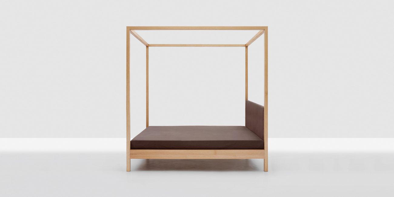 Double Bed Canopy Contemporary Solid Wood IN HEAVEN By