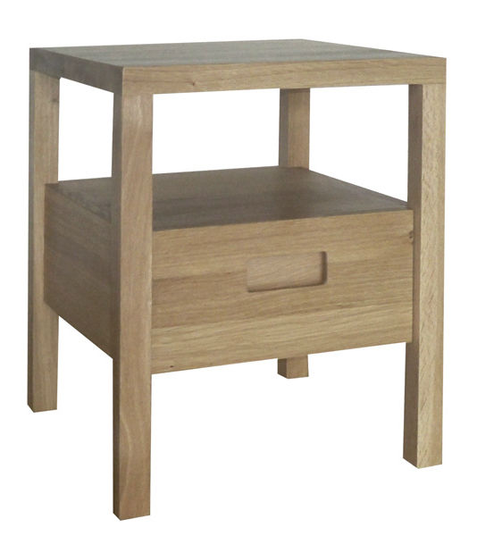 Contemporary Bedside Table Oak Square With Drawer Dalida I Contemporary Bedside Table Oak Square With Drawer