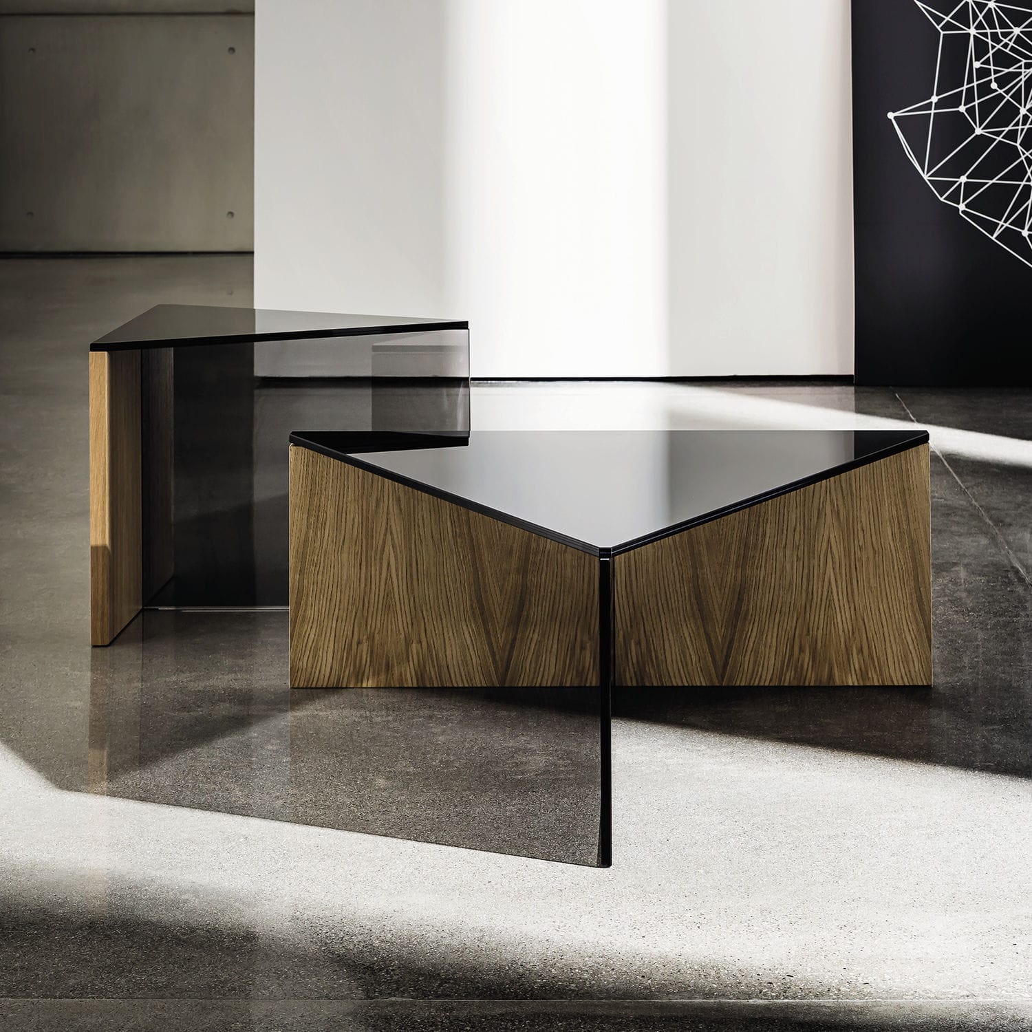 Contemporary Coffee Table Wooden Glass Laminate Regolo Sovet Contemporary Coffee Table Wooden Glass Laminate Regolo