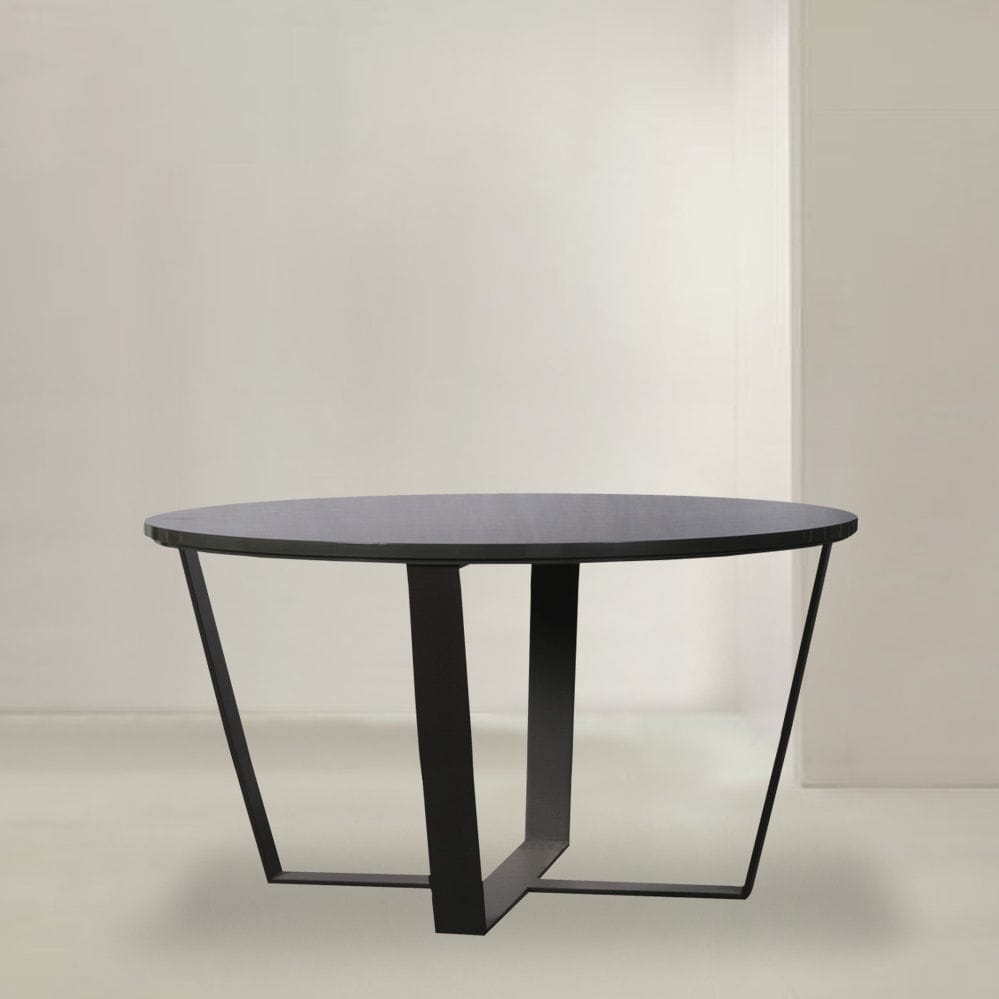 contemporary table wooden metal