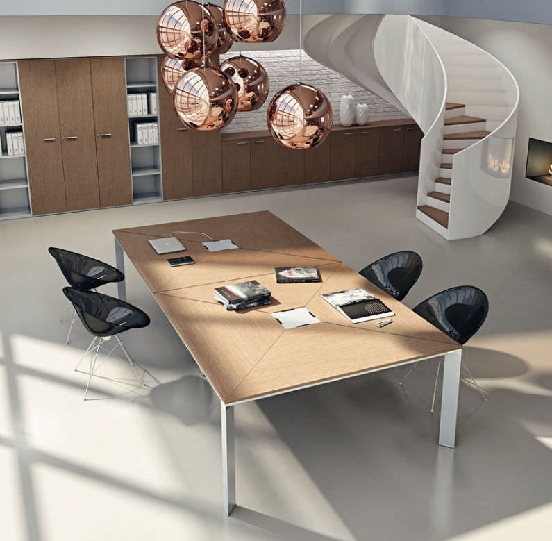 Contemporary boardroom table / metal / rectangular - DV901 VERTIGO ... Contemporary boardroom table / metal / rectangular - DV901 VERTIGO ...