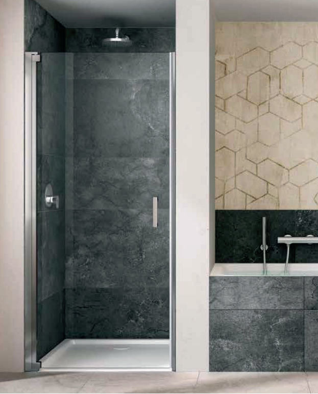 Glass Shower Cubicle JN JB PROVEX Aluminum With Pivot Door