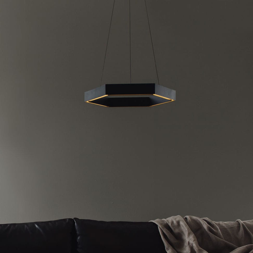 Pendant Lamp Contemporary Aluminum Brass Hex 500 By Resident Pendant Lamp Contemporary Aluminum Brass Hex 500 By Resident Studio